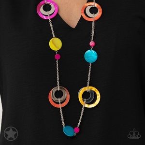 Multi Colored Necklace and Earrings